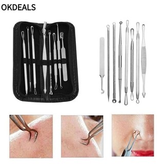 OKDEALS 8 Dụng Cụ Loại Bỏ Mụn Đầu Đen Chăm Sóc Da Mặt