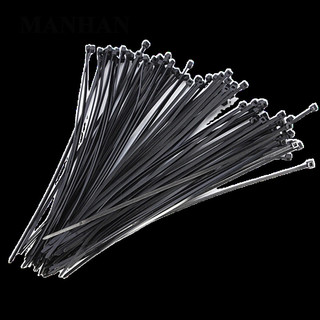 Set 100 Dây Rút 10cm Tự Khóa Bằng Nhựa Nylon Màu Đen Mới