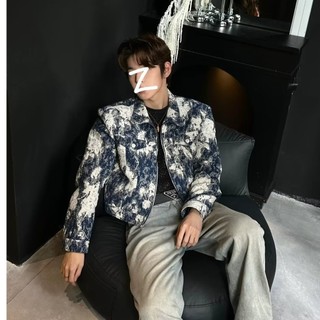 PAUL FITZGERALD (Hàng giao ngay) Áo khoác nam xu hướng đường phố Mỹ thời trang in cá tính dáng rộng phù hợp với áo khoác ngắn