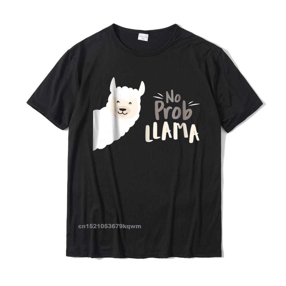 Dễ Thương Trích Dẫn Không Có Prob Llama Trích Dẫn Llama Áo Người Gia Đình Hip Hop Áo Tee Cotton Áo T