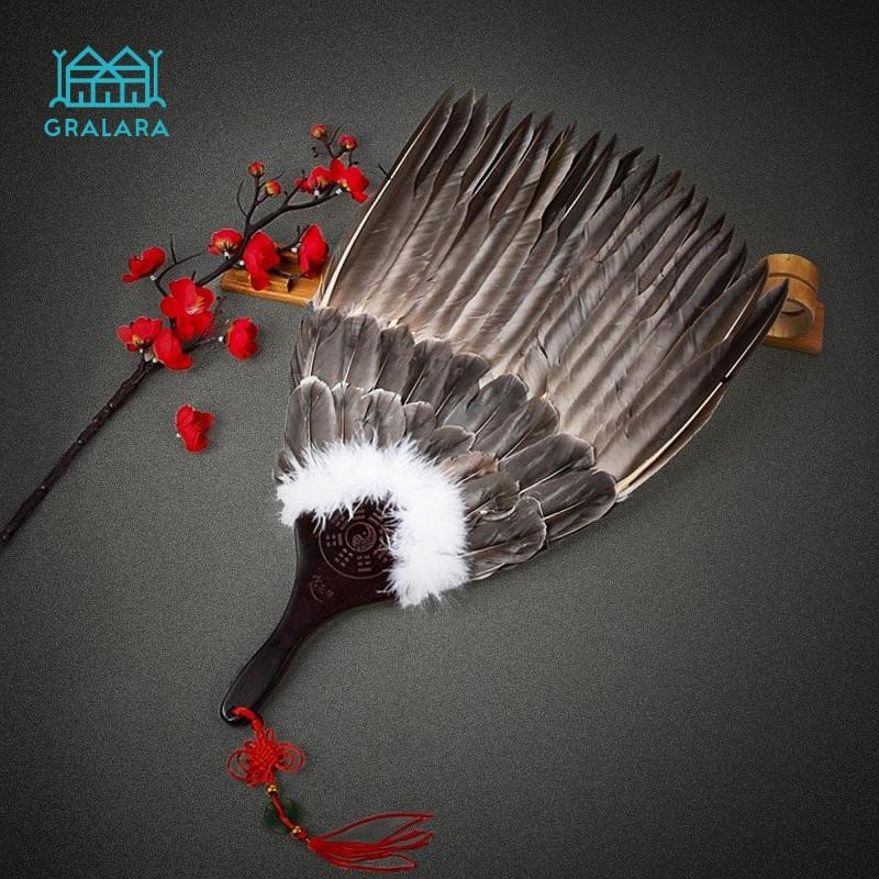 Quạt Trung Quốc Trang Trí Truyền Thống Lông Vũ Quạt Cầm Tay Cổ Trung Quốc