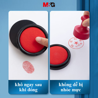 M&G Nhanh Khô Inkpad Đỏ 70mm Con Dấu Mực Đỏ Dán Tem Pad Mực Đồ Dùng Văn Phòng AYZ97523 Inkpad 1pc SH