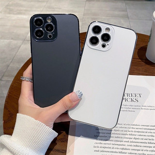 Ốp lưng kính mờ mạ sang trọng cho IPhone 16 Pro Max 15 12 11 13 14 Pro Max 14Plus 16Plus Vỏ PC