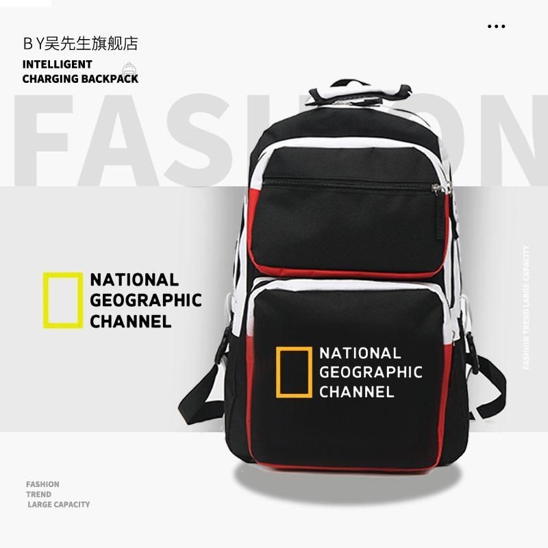 Hoa Kỳ. National Geographic Channel Discovery Channel Ba lô Túi đi học Ba lô công suất lớn Ba lô ngo