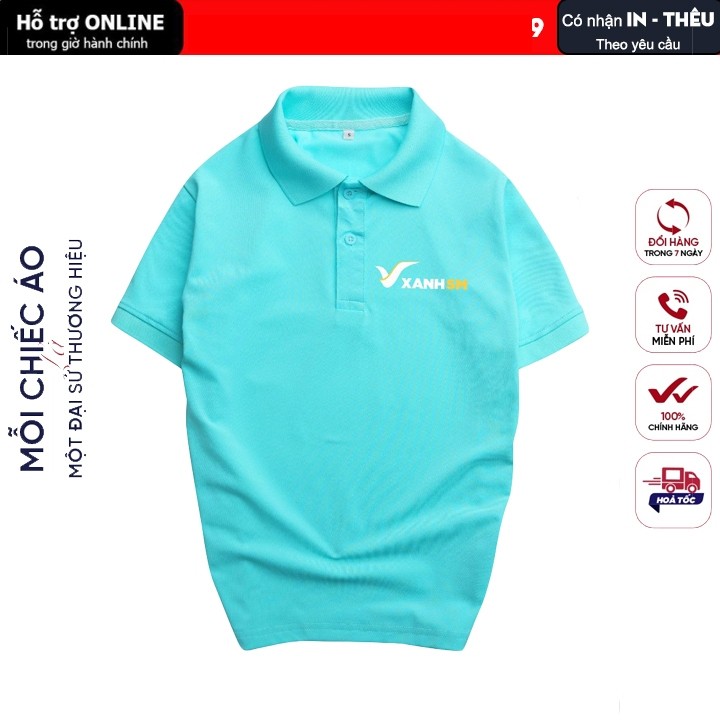  Áo thun đồng phục Xanh SM 