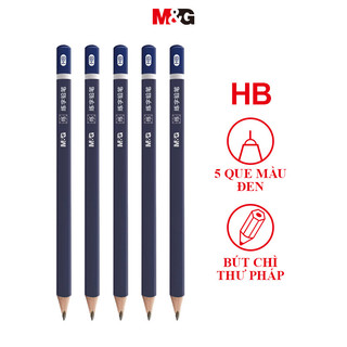 Bút chì M & G Bút chì tam giác dày dành cho học sinh tiểu học Thực hành thư pháp và thư pháp, Người mới bắt đầu mẫu giáo và Bút chì dày cho trẻ em [HB] MG MO