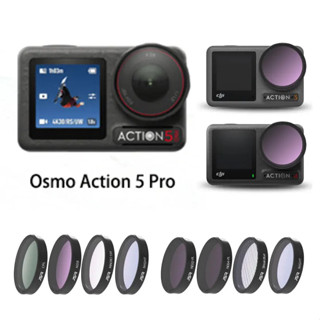 Bộ lọc ống kính Osmo Action 5 Pro UV CPL ND8 / 16 / 32 / 64 Macro 10X Star Night Streak Blue Filter Kits cho phụ kiện DJI Action 5 / 4 / 3