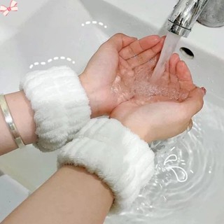 🍇Sweetybox🍇Bông Đeo Tay Rửa Mặt - Băng Đô Tay Rửa Mặt Đa Năng Chống Ướt Áo, Ướt Sàn