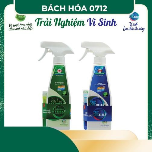 [Ảnh thật] [Chính hãng] Combo Trải nghiệm vi sinh Canada (Kitchen Kleen - 3E Kleen)