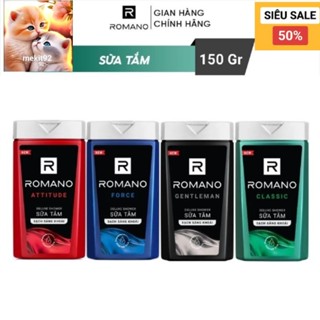 Sữa tắm Romano classic   Romano Attitude   Romano Gentleman   Romano Force 150 gr 