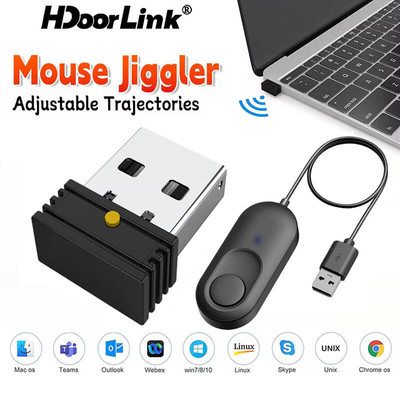 Chuột HdoorLink Jiggler Wiggler Chuột USB Mover Có Bật / Tắt Công Tắc Mô Phỏng Chuyển Động Chuột Để Ngăn Ngừa Đi Vào Giấc Ngủ