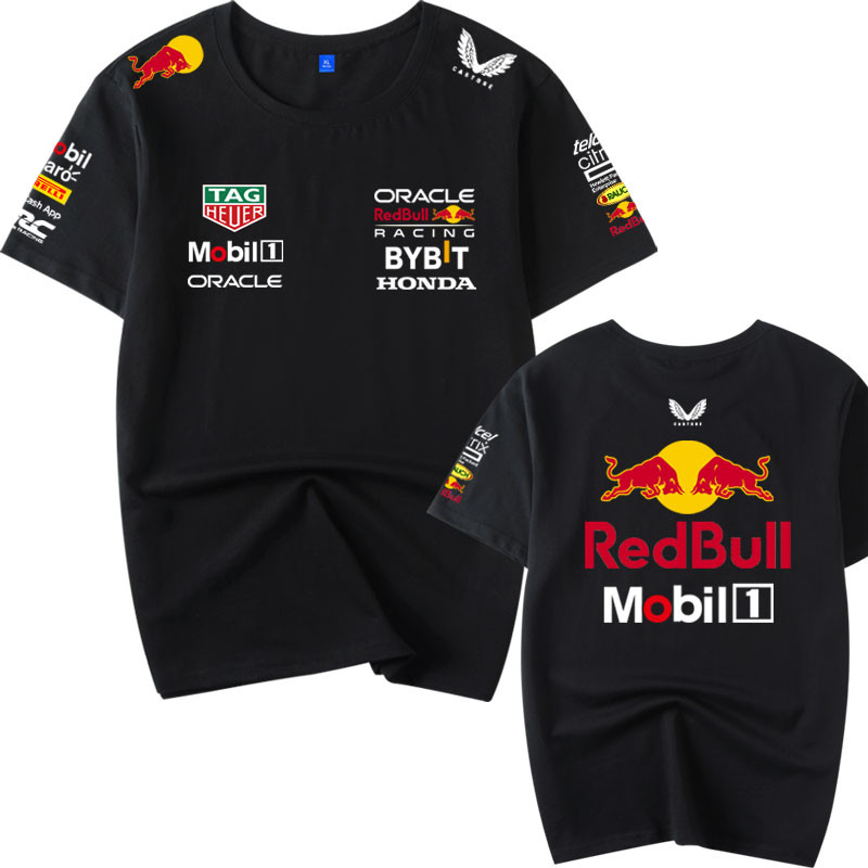 Spot Formula 1 Racing Suit Áo thun nam ngắn tay Cotton cao cấp mùa hè 0527