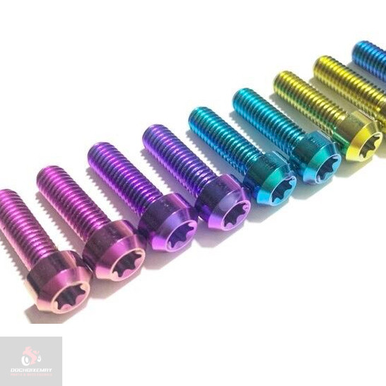 Ốc 5li10 , 5li15 , 5li20 đầu trụ Titan Gr5 , ốc titan 5li trụ gắn nhiều vị trí . DoChoiXeMay