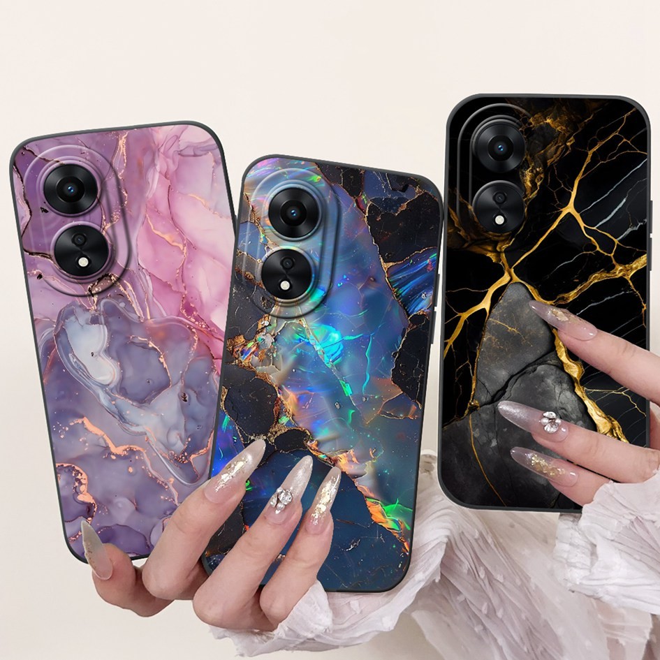 Ốp Chống Sốc Cho OPPO A78 4G CPH2565 Ốp Lưng Silicon Mềm Sơn Sang Trọng Cho OPPO A78 5G CPH2483 CPH2