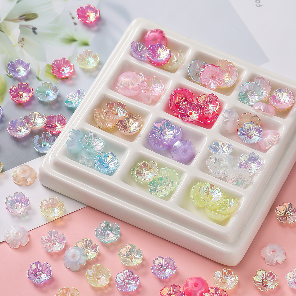 St. Kunkka 11mm Nàng Tiên Cá Ji - Hạt Acrylic Nhiều Màu, Dùng cho Trang Sức DIY