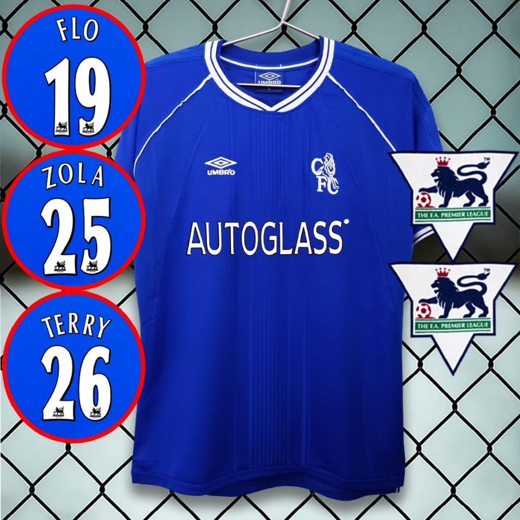 Retro: Áo bóng đá sân nhà cao cấp 99 / 01 Chelsea