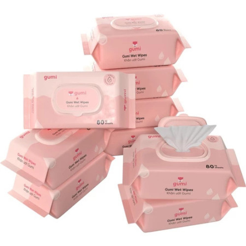 [Quà Tặng] Khăn ướt Gumi 80 tờ/gói