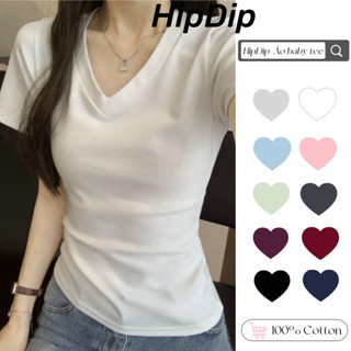  【100% cotton  Áo baby tee Áo Thun ôm body Áo y2k ngắn cổ chữ V phong cách mới dành cho nữ 