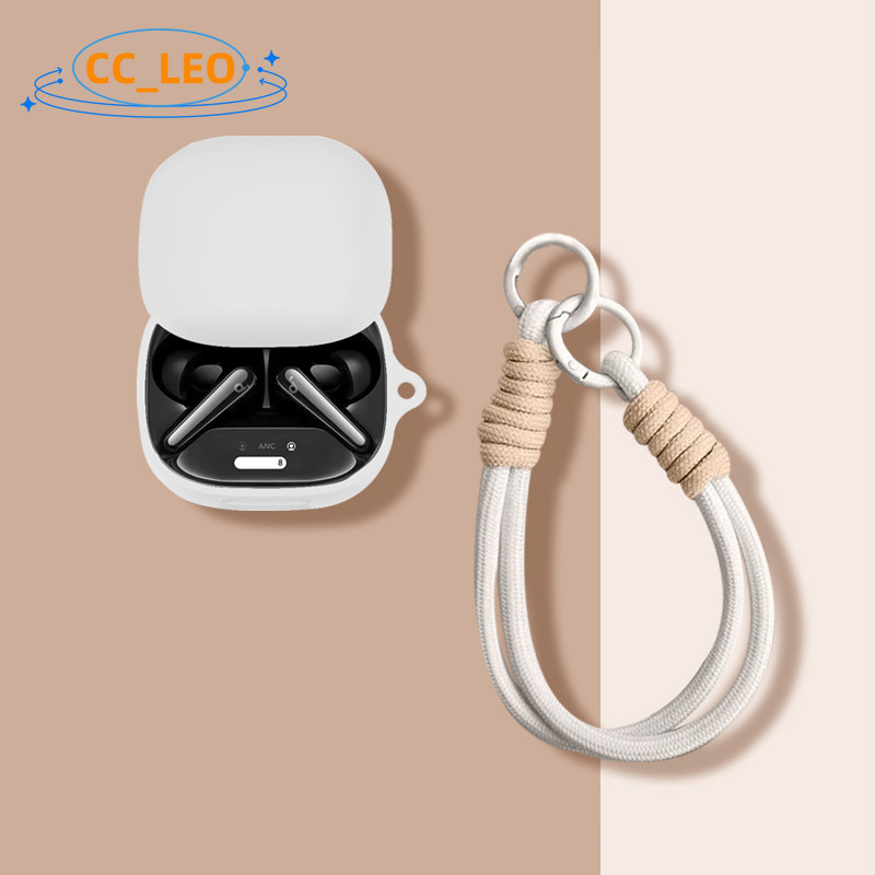 for Anker Soundcore Liberty 4 Pro Silicone Soft Case Lanyard Pendant Suitable for Soundcore Liberty 