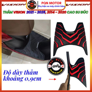 Thảm Lót Chân Cao Su Xe Vision 2014–2025 – Chống Trượt, Dày Đẹp, Gắn Chuẩn Từng Đời Xe, Dễ Vệ Sinh
