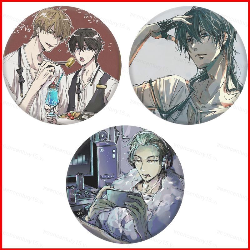 G15 Dakaichi Tôi đang bị quấy rối bởi người đàn ông quyến rũ nhất năm Huy hiệu Tinplate Anime Gương 