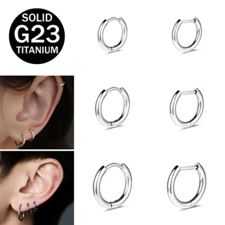 Bông tai titan xuyên vòng mũi 18G/12G với kích cỡ 8/10/12mm xoắn ốc daith, phù hợp cho nam và nữ