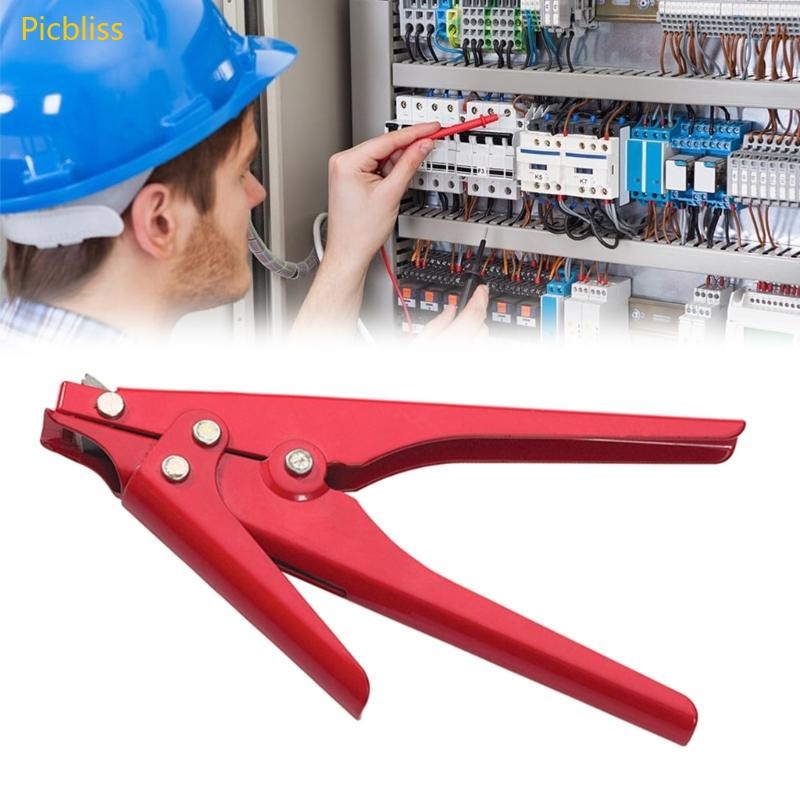 Picbliss Cable Tie Tool Di Động Nylon Cable Tie Có Thể Điều Chỉnh Căng Thẳng Nhựa Zips Tie Kìm
