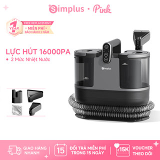  Simplus Pink Máy giặt cầm tay 1.5L- Lực hút mạnh 16000PA giặt ghế sofa giặt vải BYJH001 - Bảo Hành 1 Năm 1 Đổi 1 