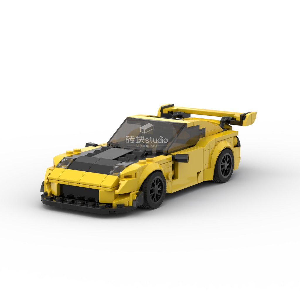 Khối xây dựng MOC Tương thích với Lego Mazda RX7 FD3S V2 Model Ban đầu D Ryosuke Takahashi Chèn Đồ c