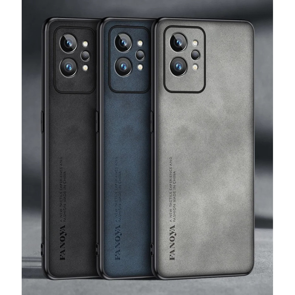 Dành Cho Realme GT2 Pro Ốp Lưng Da PU Sang Trọng Ốp lưng Realme GT Neo 2 2T 3 T 3T 5G Ốp Lưng Silico