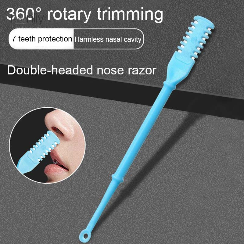 【ranliy】Máy tỉa lông mũi hai đầu  máy tỉa lông mũi  di động  cầm tay  cạo lông tai