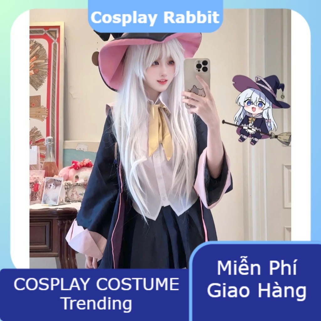 Elaina - Trang Phục Cosplay Full Set - Majo no Tabitabi