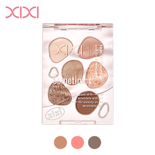 Xixi Bảng Phấn Mắt 6 Màu–Lì & Nhũ, Mịn Dễ Tán, Thiết Kế Tất Đáng Yêu, Makeup Hàn, Hợp Người Mới D519