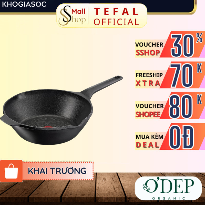 Chảo đúc sâu lòng 28cm Tefal Chính hãng Robusto có miệng rót E2491944 - SSHOP SHL
