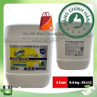 Nước rửa chén sunlight 9.5kg chanh can nhựa lớn siêu tiết kiệm
