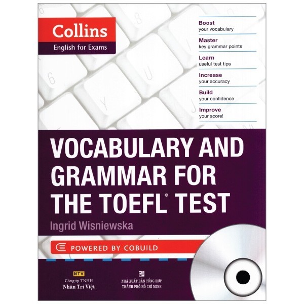 Sách Collins Vocabulary And Grammar For The TOEFL Test (Kèm CD)