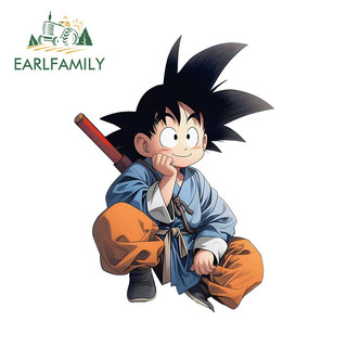 Earlfamily 13cm x 9.4cm Dragon Ball Cool Goku Xe Miếng Dán Chống Trầy Xước Điều Hòa Ván Trượt Decal Campervan Ván Lướt Sóng Trang Trí