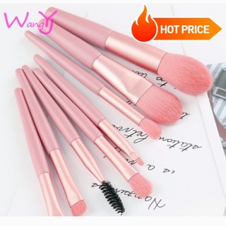 Set 8 cọ trang điểm lông mềm mini tiện dụng khi đi du lịch