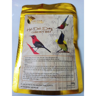 Thức ăn chim hút mật hạt dinh dưỡng gold - cám chất gold 100gr