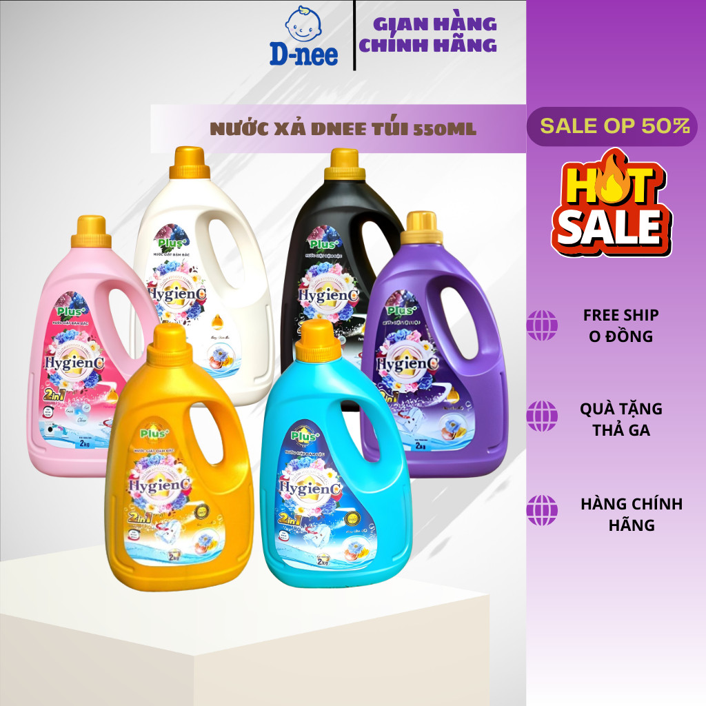 Nước Giặt HygienC Plus Hàng Việt Nam Công Nghệ Thái Lan Can 2kg  .a