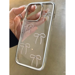 Dòng ngọc trai Bow thích hợp cho appleiphone11 14Promax 7 cộng với 8 cộng với 12Promax xsmax x XS 13promaxphone trường hợp vyid