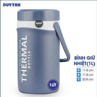  Bình giữ nhiệt nhựa Duy Tân 1 lít  11.8 x 11.8 x 20.8cm  