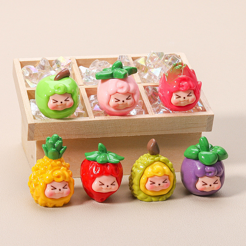 7 Bùa Nhựa Kiki Fruit 3D cho DIY (8-327)