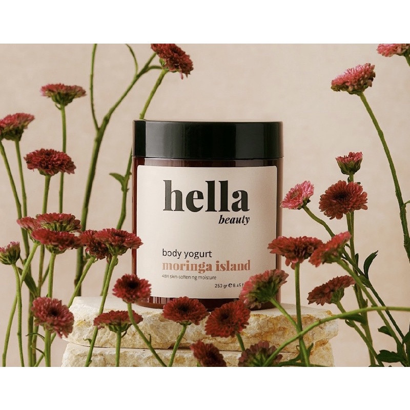 Kem Dưỡng Ẩm Trắng Da Body Yogurt Hella Beauty Hương Moringa Island Dưỡng Da Trắng Sáng Mịn Màng - M