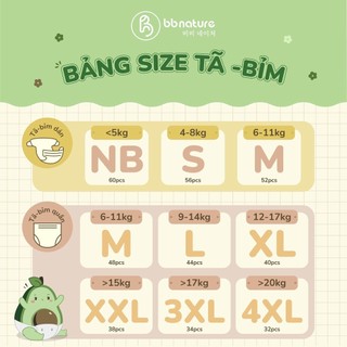 Combo 2 miếng bỉm dùng thử BB Nature BB615