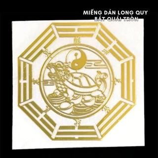 Miếng dán hình long quy bát quái tròn - sp006184