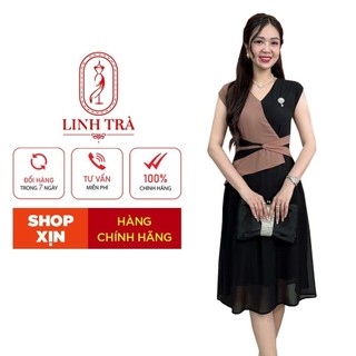 Đầm Trung Niên Dáng Dài [ Linh Trà ] (LT 2467) Cao Cấp Đi Làm Đi Chơi Đi Tiệc Đa Dụng Sang Trọng Cho Các Quý Bà U40 U50