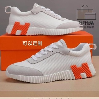 Ga Châu Âu 2024 Phong Cách Mới Cặp Đôi Giày Thể Thao Thường Ngày Phù Hợp Với Hàng Châu Âu Hợp Thời Trang Giày Trắng Cao Cấp Giày Thể Thao Nam