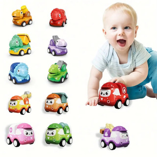 Mô hình xe mini động vật đồ chơi tự động kéo lùi