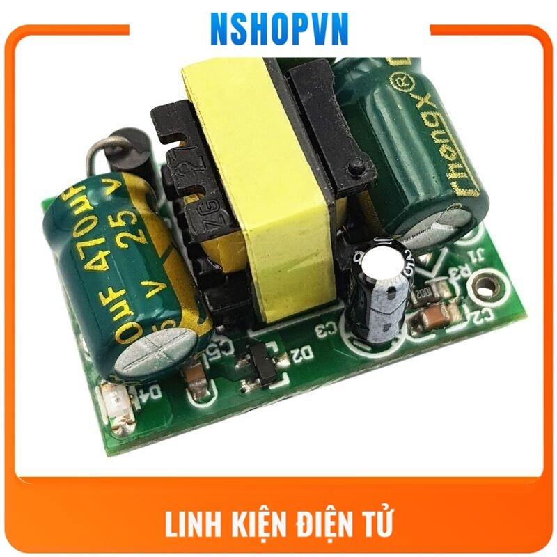 Mạch Nguồn Xung AC-DC 12VDC 450mA